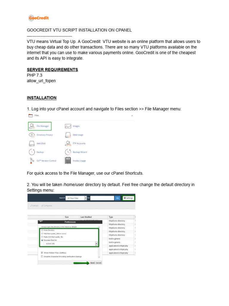 INSTALLATION Doc GC | PDF | Computer File | Directory (Computing)