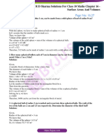 RD Sharma Solutions For Class 10 Chapter 16 Surface Areas and Volumes