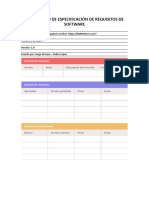 Documento de Especificación de Requisitos de Software