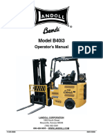 Bendi B40i3 Operators Manual F-500-0808