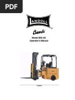 Bendi B55 AC Operators HALF SIZE Manual F-595-R1