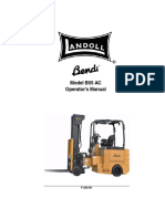 Bendi B55 AC Operators HALF SIZE Manual F-595-R1