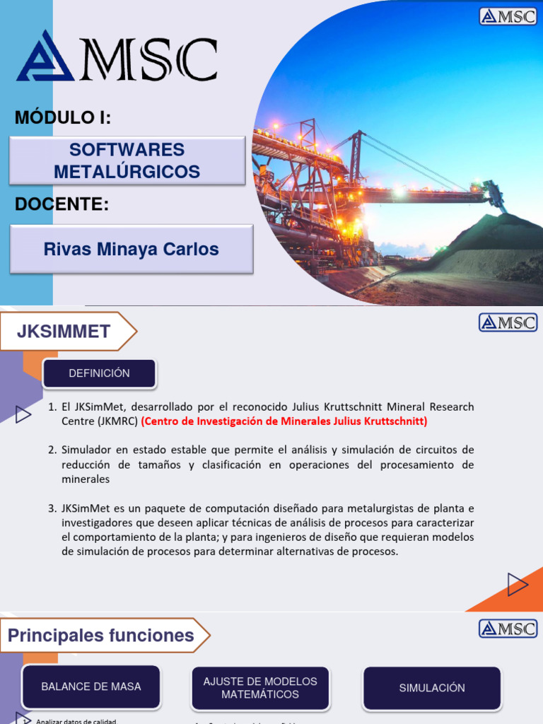 Software de Simulación Metalúrgica | PDF | Red eléctrica | Simulación