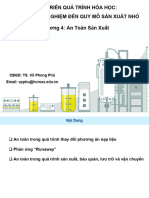 Chemical Project Scale Up Chương 4 An toàn sản xuất
