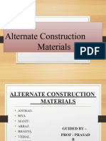 Alternate Construction Materials.