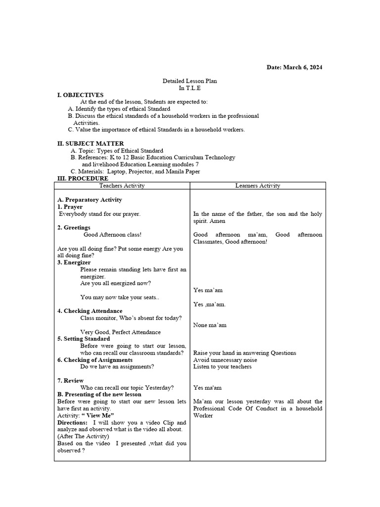 Ethical Standards in Household Work | PDF | Confidentiality | Disability