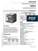 Honeywell Gas Pressure Switches C6097a