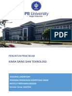 Penuntun Kimia ST Genap 2023-2024 - Percobaan 9 - Kinetika Kimia