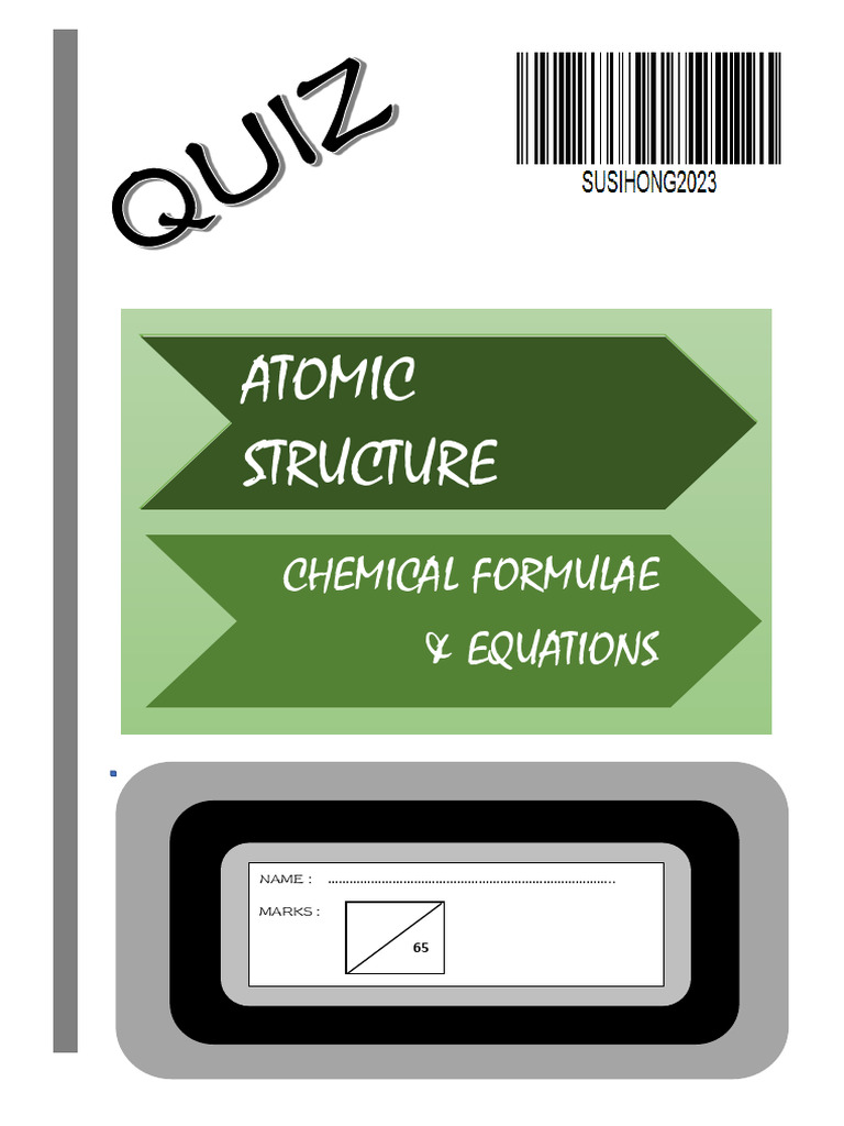 Chemistry quiz pdf magnesium molecules