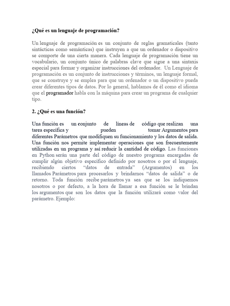 Conceptos Básicos de Programación y Redes | PDF | Lenguaje de ...