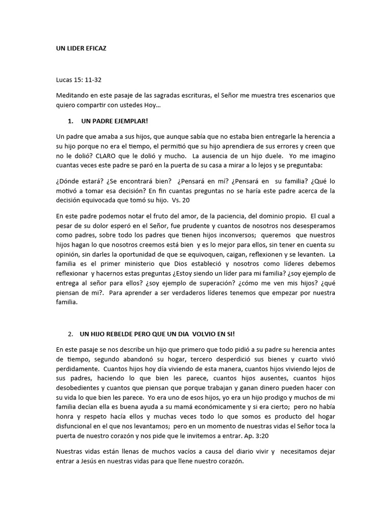 Claves para Ser un Líder Eficaz | PDF | Jesús | Amor
