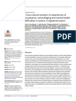 Cross-Cultural Variation in Experiences of Acceptance, Camouflaging and Mental Health Difficulties in Autism: A Registered Report