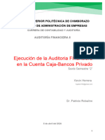 Kevin Herrera - Ejecución de la auditoria financiera en el sector privado