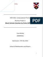 Vdocuments - MX - Solution To Black Scholes Pde Via Finite Difference Methods