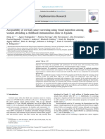 Acceptability of Cervical Cancer Screening