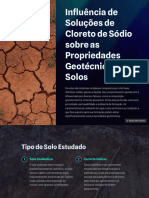 Influencia de Solucoes de Cloreto de Sodio Sobre As Propriedades Geotecnicas de Solos