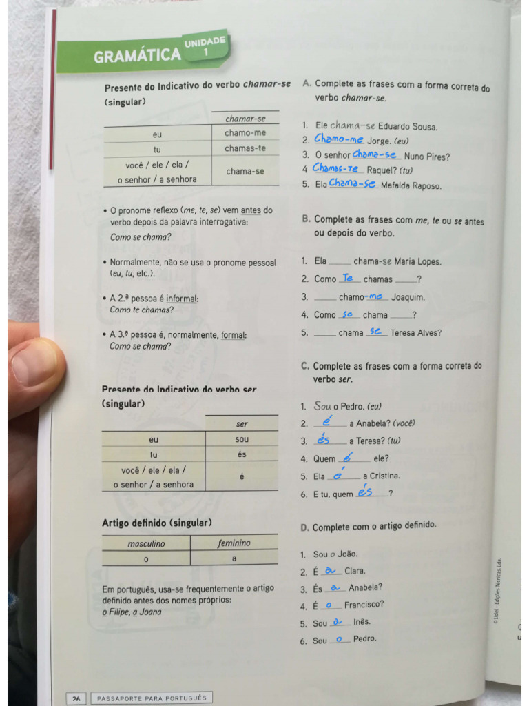 GRAMATICA 1 Resuelto | PDF