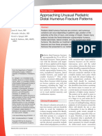 Approaching Unusual Pediatric Distal Humeral Fractures