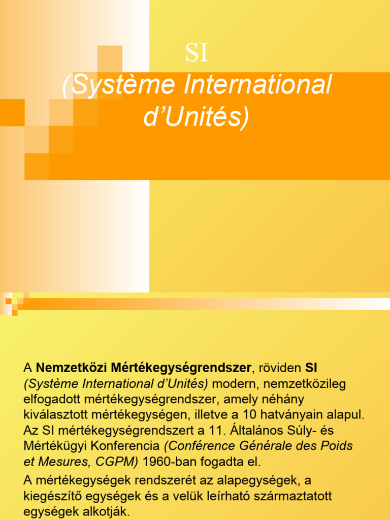 Système International D'unités | PDF
