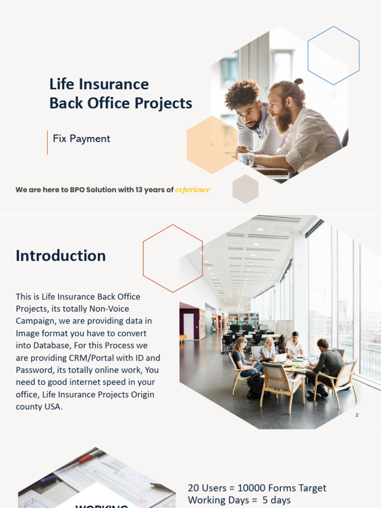 Back Office Project LifeInsurance INR | PDF | Computing | Information ...
