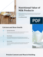 Nutritional Value of Milk Products
