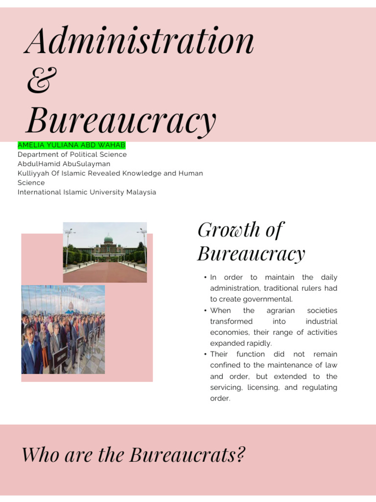 Administration and Bureaucracy | PDF | Bureaucracy | Policy