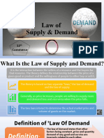 Law of Supply and Demand