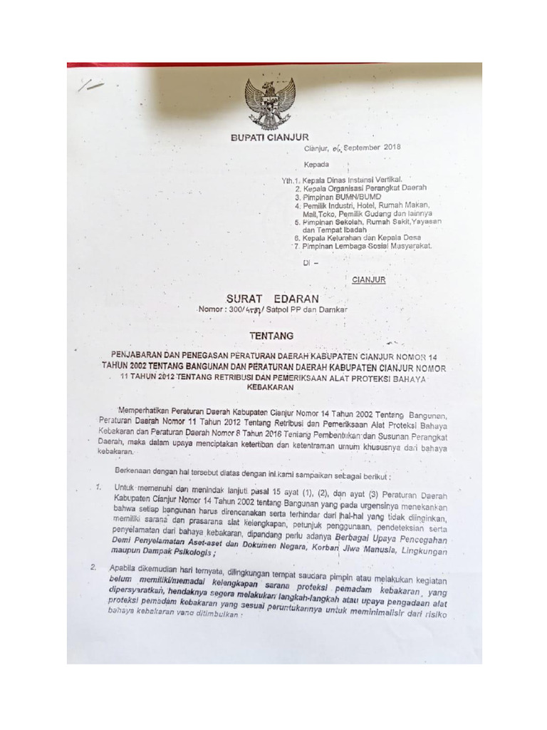 Surat Edaran | PDF