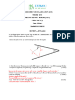 Physics Paper 2 - Marking Scheme