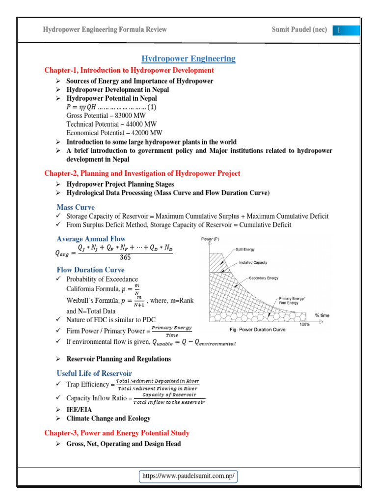 Hydropower Engineering in Nepal Guide | PDF | Spillway | Civil Engineering