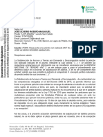 José Alveiro Rosero Masaguel: Asunto: PQRS-Respuesta A La Petición Con Radicado ANT No. 202462000327382