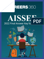 AISSEE 2022 Final Answer Key For Class 6