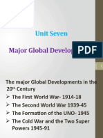 Unit 7 - Major Global Developments