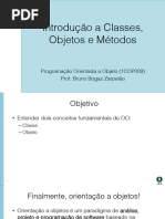 Classes Objetos Aspectos Basicos