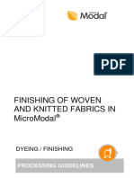 FINISHING OF WOVEN AND KNITTED FABRICS IN MicroModal