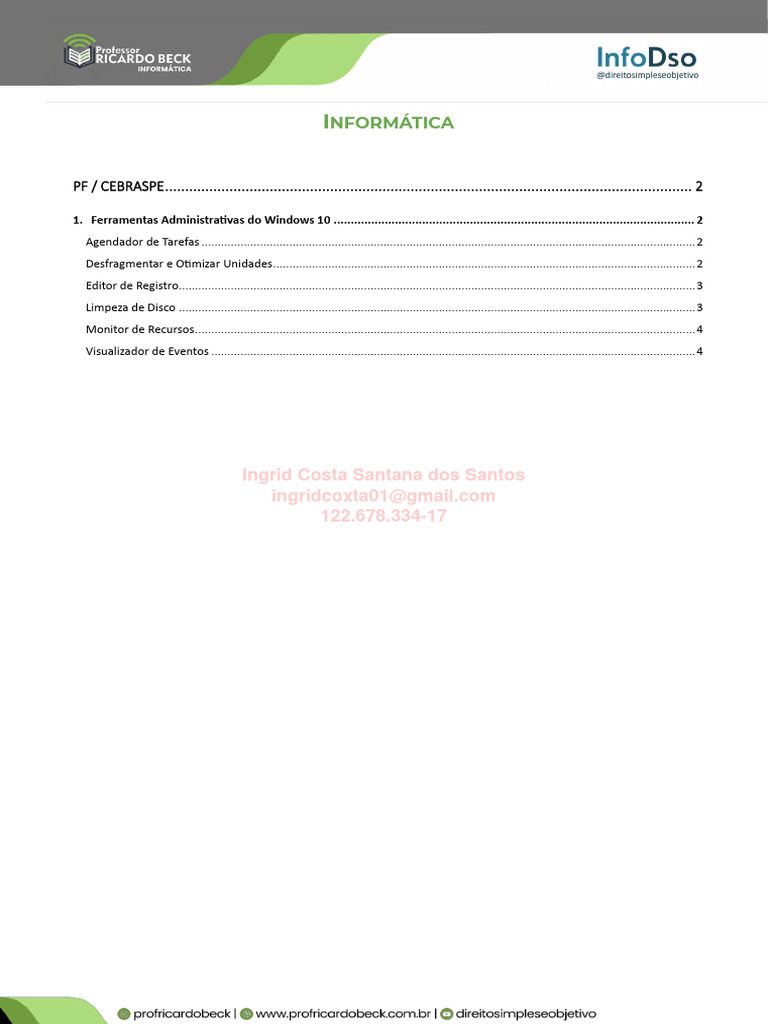 Material+de+Apoio+ +Recursos+Do+Windows+10+ +WhatsApp | PDF | Disco de ...