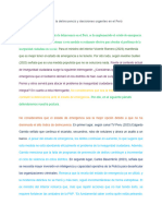 Retos Ante La Delincuencia y Decisiones Urgentes en El Perú