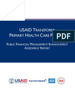 Usaid Transform - Primary Health Care Project - Public Financial Management Enhancement