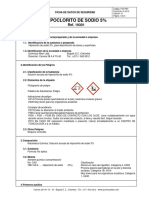 FDS Hipoclorito de Sodio 5 - 2019