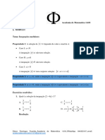 Aula 5 - Inequa - Es Modulares