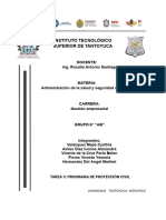 Tarea 3 - Programa de Protección Civil