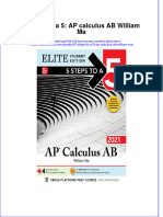 Free Download 5 Steps To A 5 Ap Calculus Ab William Ma Full Chapter PDF