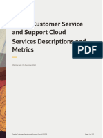 Oracle RightNow Service Descriptions and Metrics