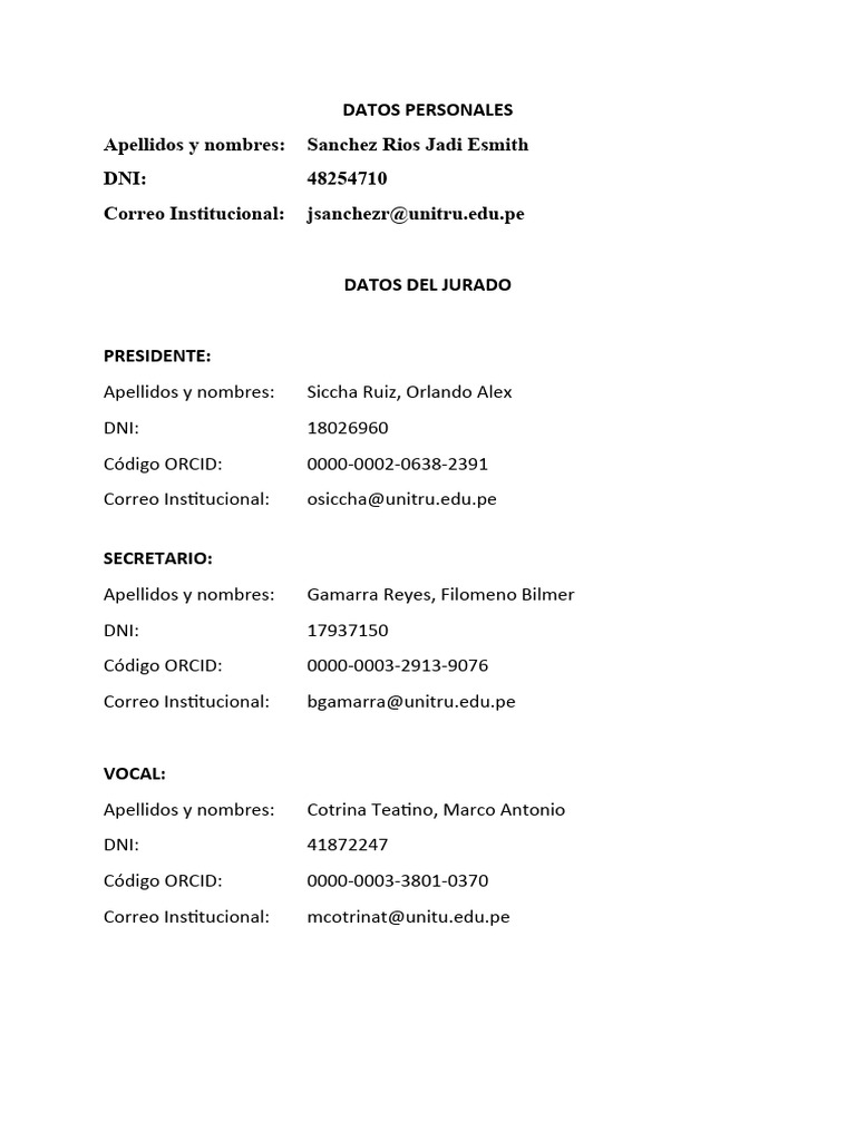 Modelo de codis orci pdf