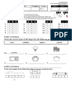 Answer Sheet - Midterm 2.2023 p1 Exact Math (Main Test)