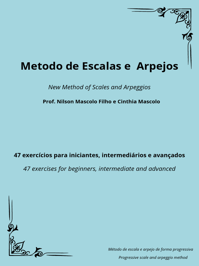 Método Progressivo de Escalas e Arpejos | PDF | Escala (música ...