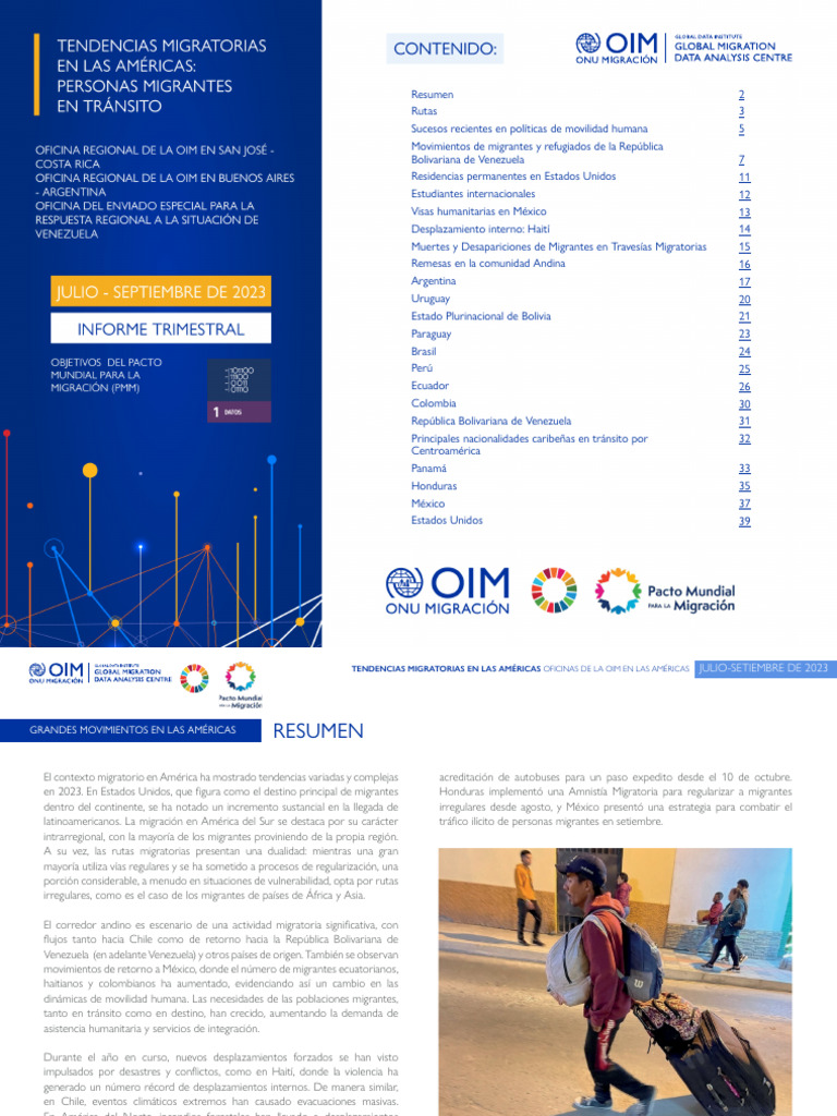 Espanol Tendencias Julio Setiembre de 2023 1 | PDF | Migración humana ...
