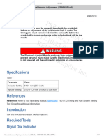 Injector Adjustment SIS 2.0