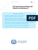 Cours Les Processus Contibuant À La Déviance