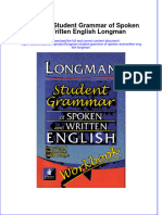 Free Download Longman Student Grammar of Spoken and Written English Longman Full Chapter PDF